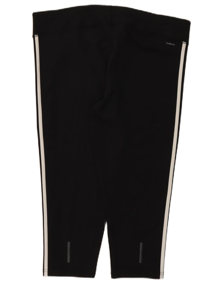 Adidas Womens Climalite Capri Leggings UK 24/26 2XL Black Polyester