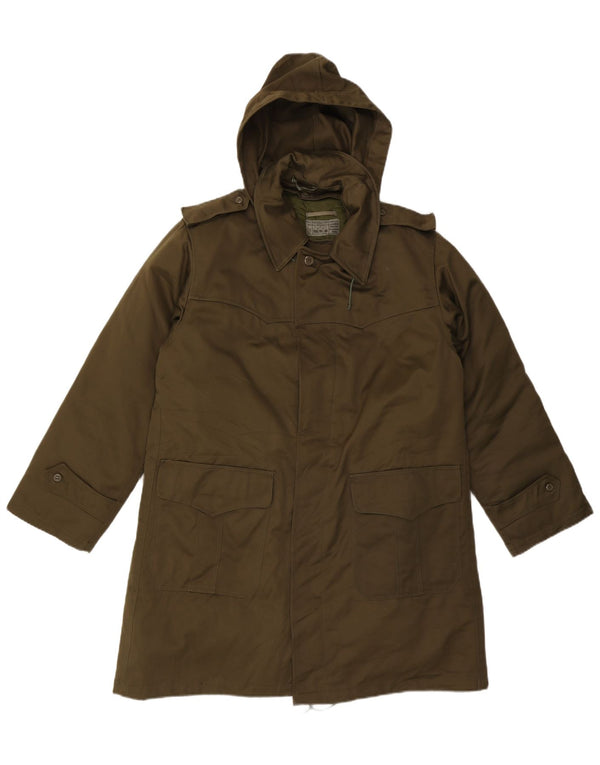 Vintage Mens Military Hooded Parka Jacket UK 38 Medium Khaki