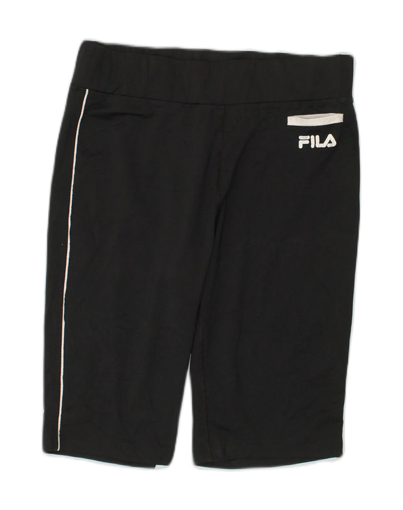 FILA Womens Sport Shorts Medium Black Polyester | Vintage Fila | Thrift | Second-Hand Fila | Used Clothing | Messina Hembry 