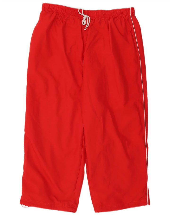 Reebok Mens Capri Tracksuit Trousers Large  Red