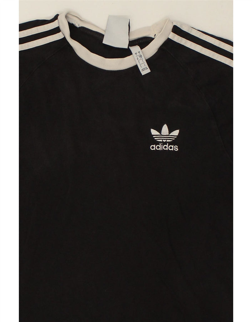 ADIDAS Mens T-Shirt Top Small Black Cotton Vintage Adidas and Second-Hand Adidas from Messina Hembry 