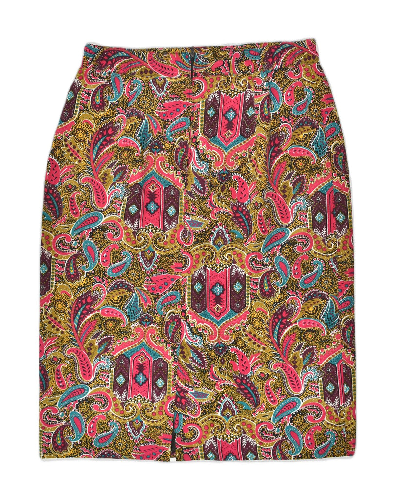 VINTAGE Womens Pencil Skirt IT 44 Medium W32 Multicoloured Paisley | Vintage Vintage | Thrift | Second-Hand Vintage | Used Clothing | Messina Hembry 