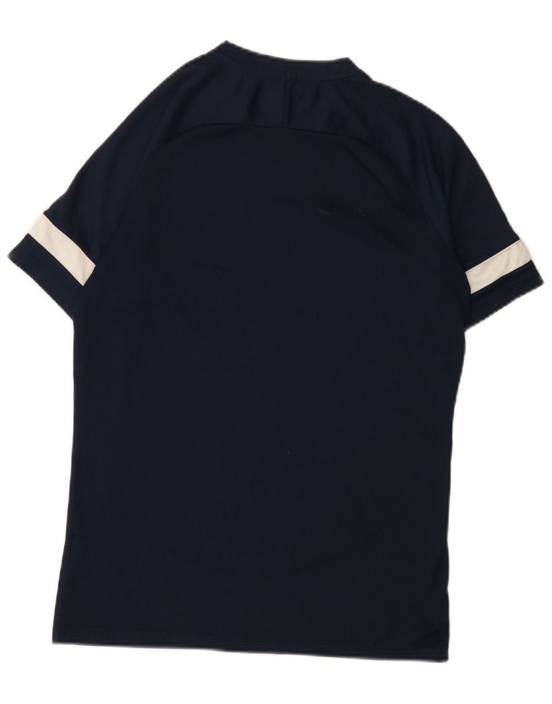 Nike Mens Dri Fit T-Shirt Top Medium Navy Blue Colourblock Polyester