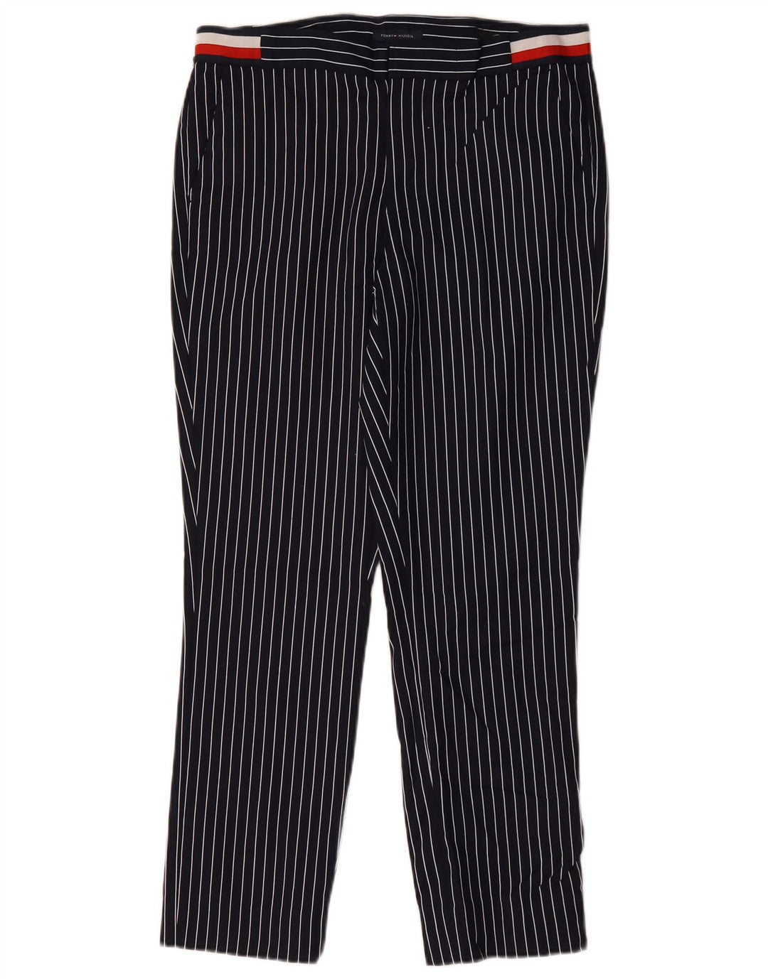 Tommy Hilfiger Womens Chino Trousers US 8 Medium W32 L27 Navy Blue