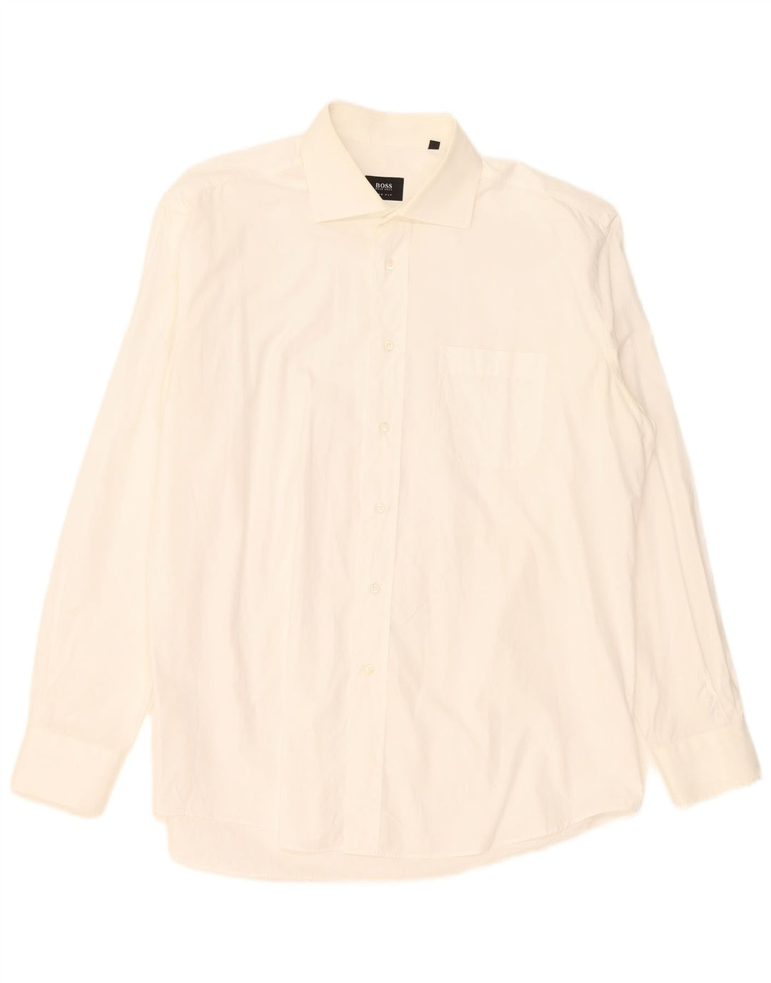 Hugo Boss Mens Shirt Size 44 17 1/2 XL White