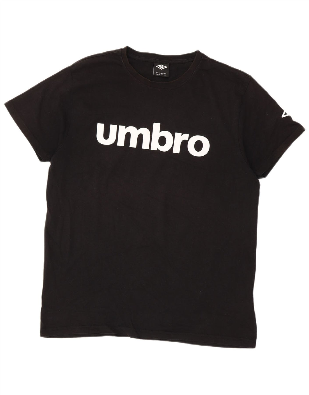UMBRO Mens Graphic T-Shirt Top 2XL Black Cotton