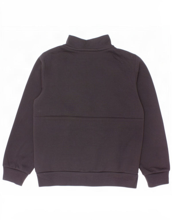 Nike Boys Zip Neck Sweatshirt Jumper 6-7 Years Large Black Cotton