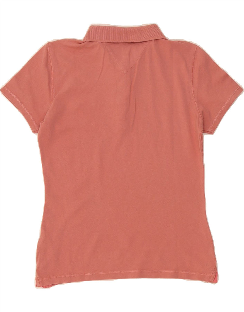 TOMMY HILFIGER Womens Polo Shirt UK 10 Small Pink Cotton Vintage Tommy Hilfiger and Second-Hand Tommy Hilfiger from Messina Hembry 
