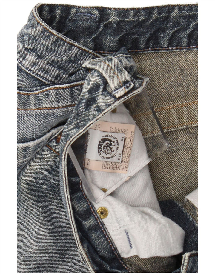 DIESEL Mens Straight Jeans W33 L30 Blue Cotton