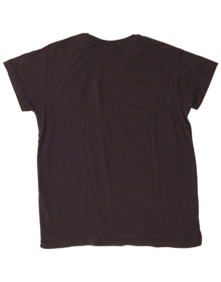 Champion Womens Graphic T-Shirt Top XL Black Cotton