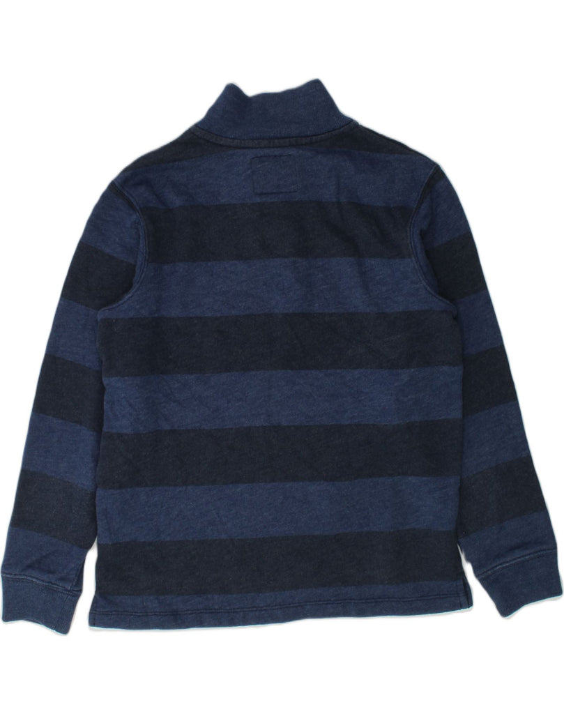 OSH KOSH Boys Button Neck Sweatshirt Jumper 9-10 Years Navy Blue Striped | Vintage Osh Kosh | Thrift | Second-Hand Osh Kosh | Used Clothing | Messina Hembry 