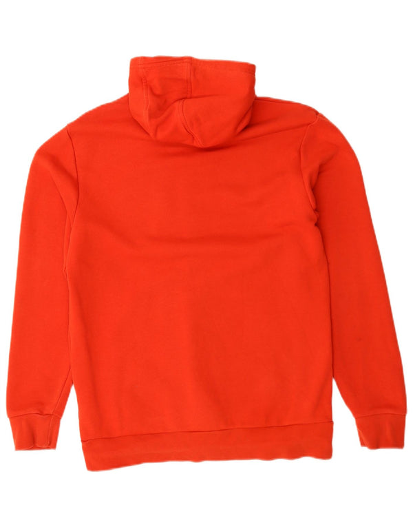 Adidas Boys Graphic Hoodie Jumper 13-14 Years Red Cotton