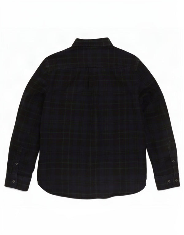 The North Face Mens Flannel Shirt Medium Navy Blue Check Cotton