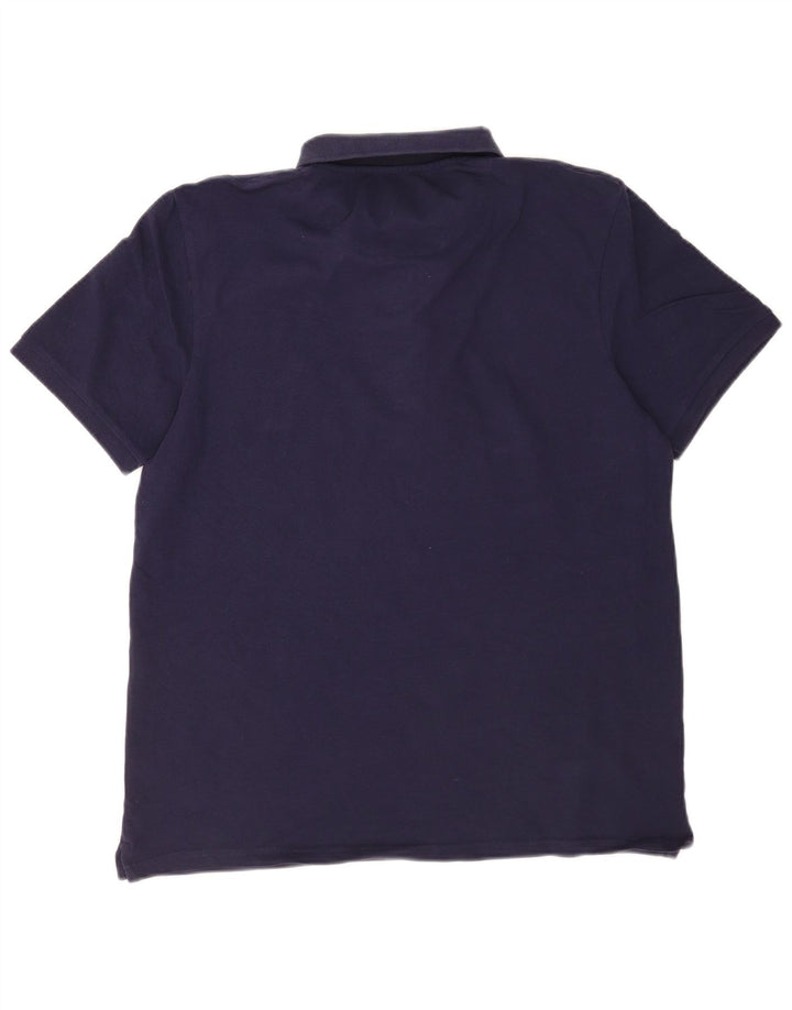 Lyle & Scott Mens Polo Shirt XL Navy Blue Cotton