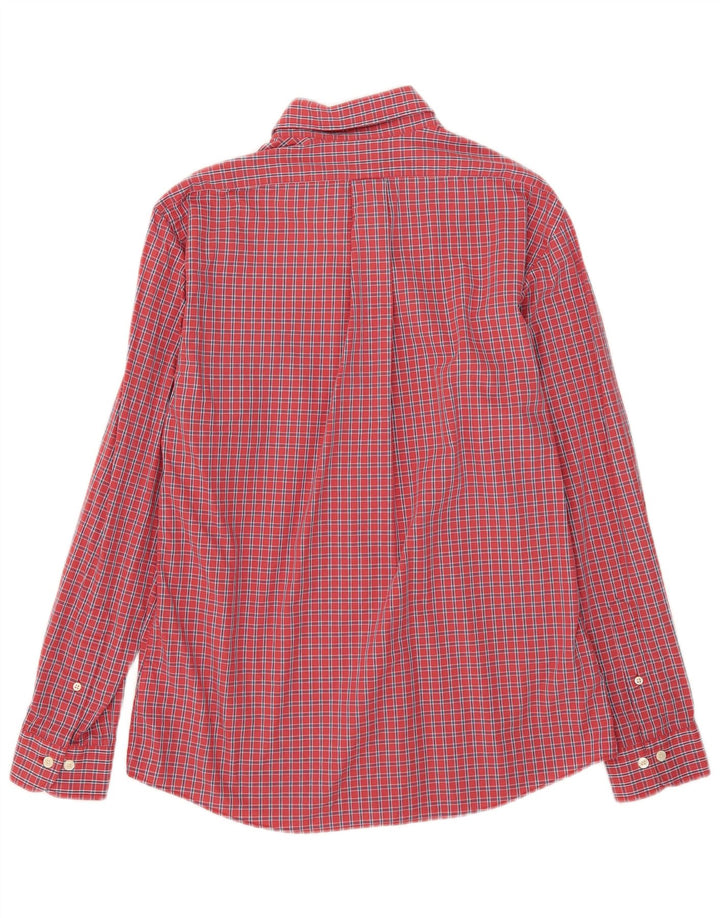 Brooks Brothers Mens Regent Shirt Medium Red Check Cotton
