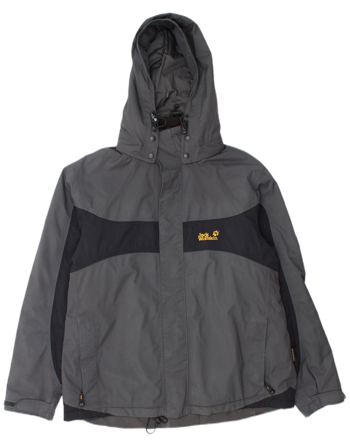 Jack Wolfskin Mens Windbreaker Jacket UK 40/42 Large Grey Colourblock