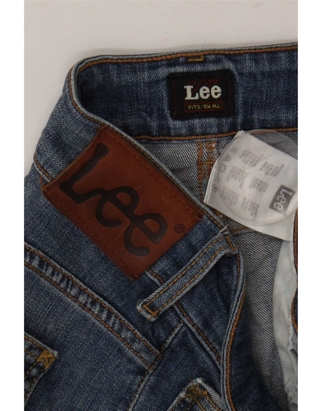 Lee Womens Amy Straight Jeans W30 L29 Blue Cotton
