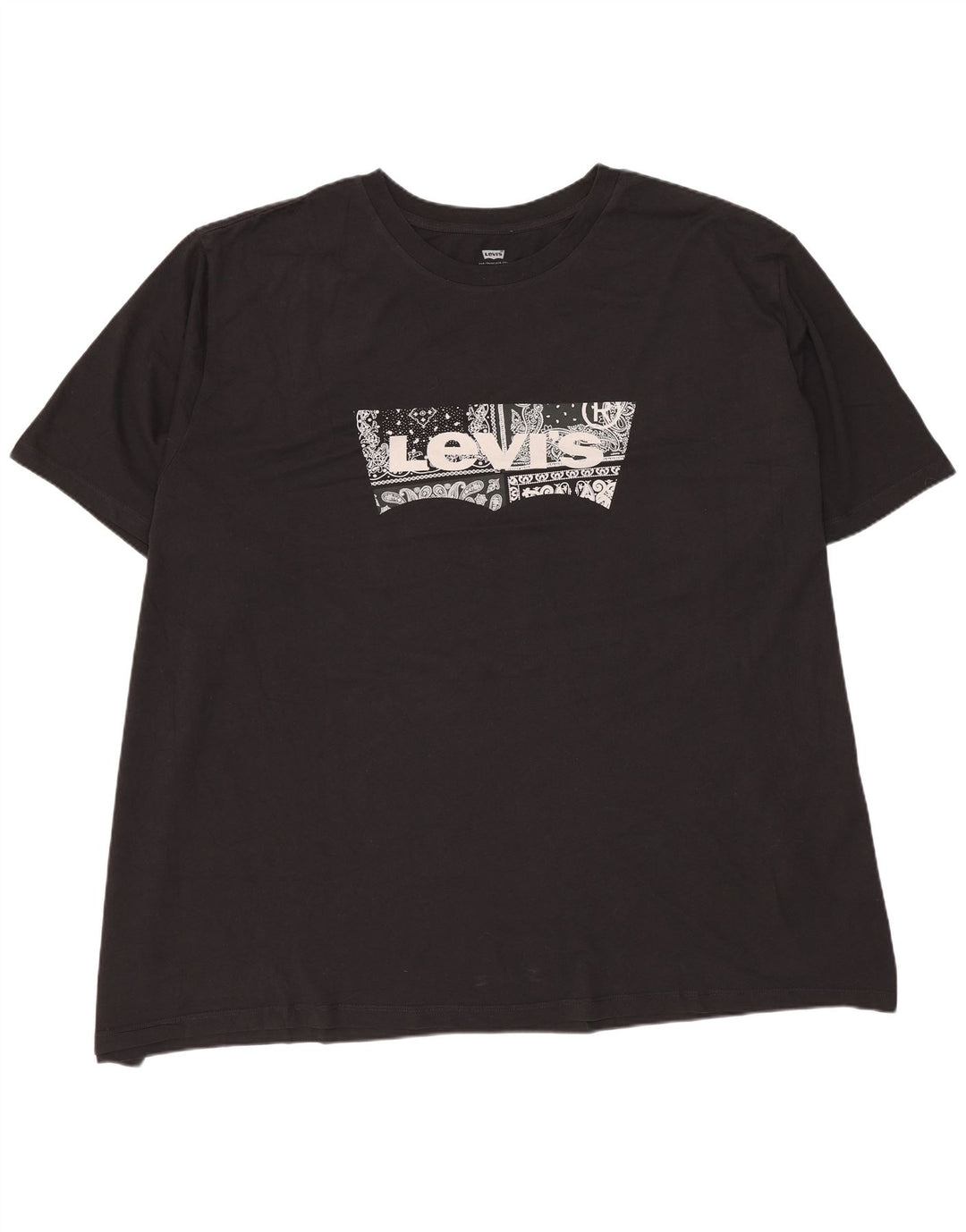Levi's Mens Graphic T-Shirt Top 5XL Black Cotton