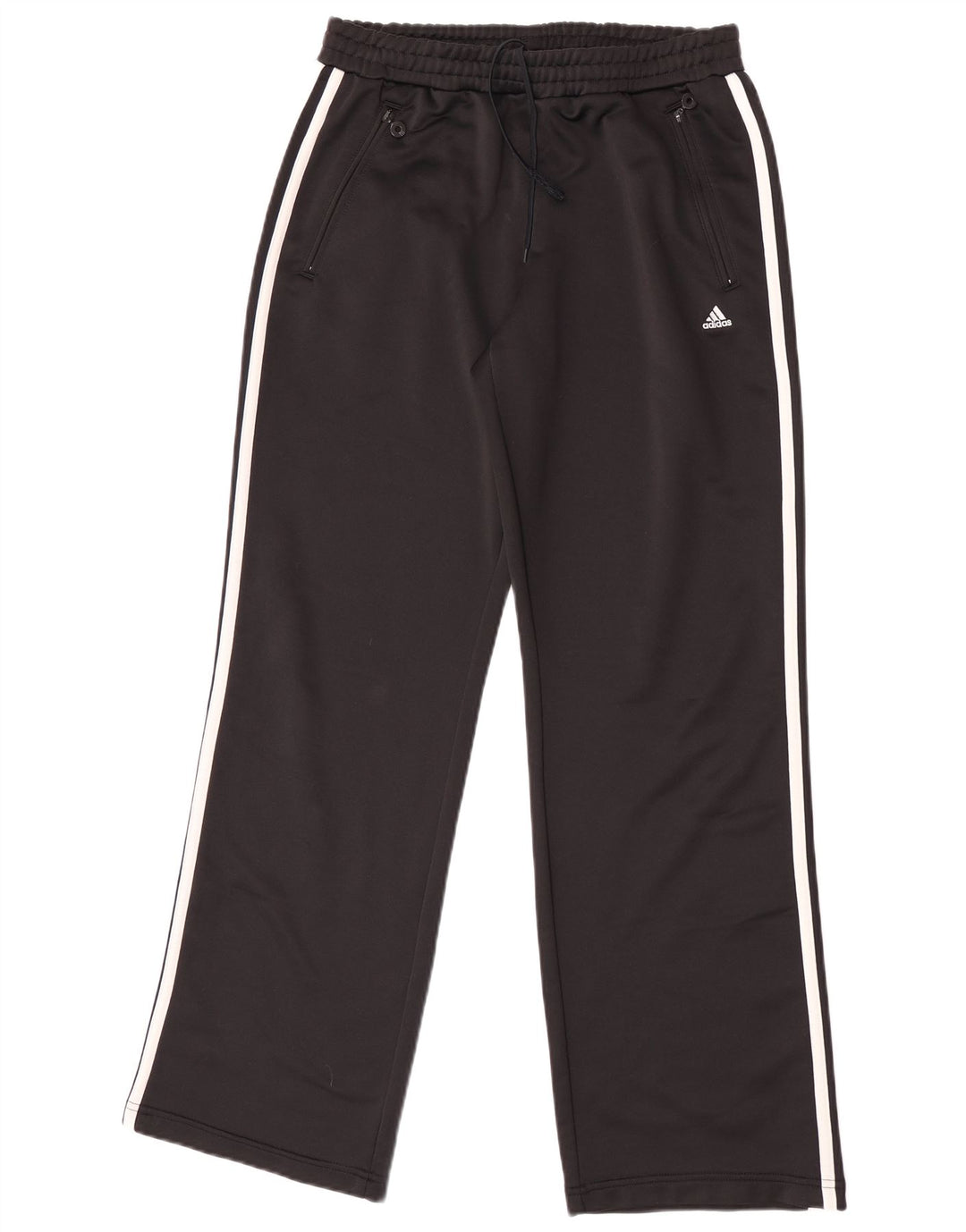 Adidas Womens Tracksuit Trousers UK 12 Medium Black Polyester