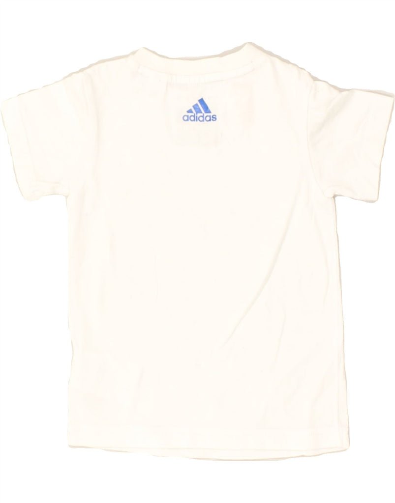 ADIDAS Baby Boys Graphic T-Shirt Top 9-12 Months White Cotton | Vintage Adidas | Thrift | Second-Hand Adidas | Used Clothing | Messina Hembry 