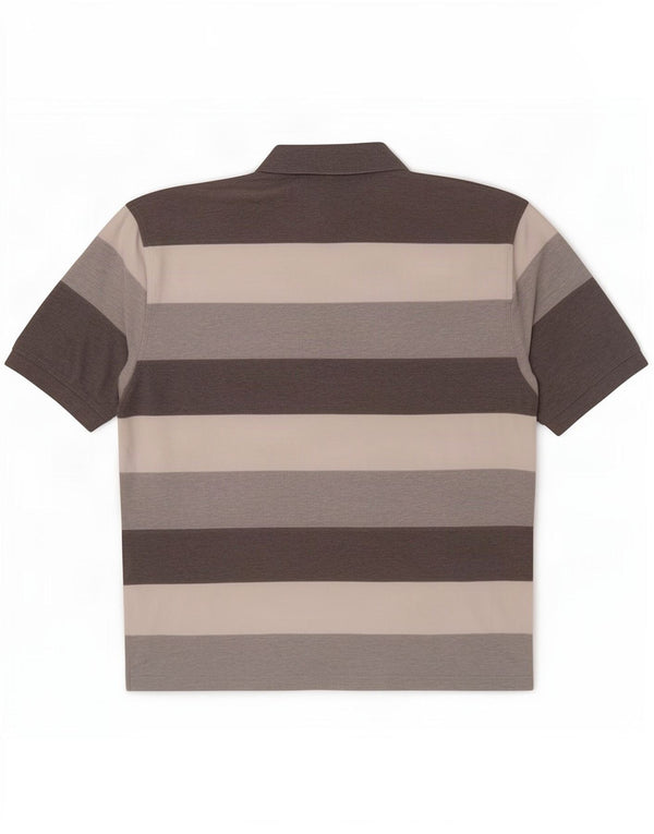 Tommy Hilfiger Mens Rugby Polo Shirt 2XL Grey Striped Cotton