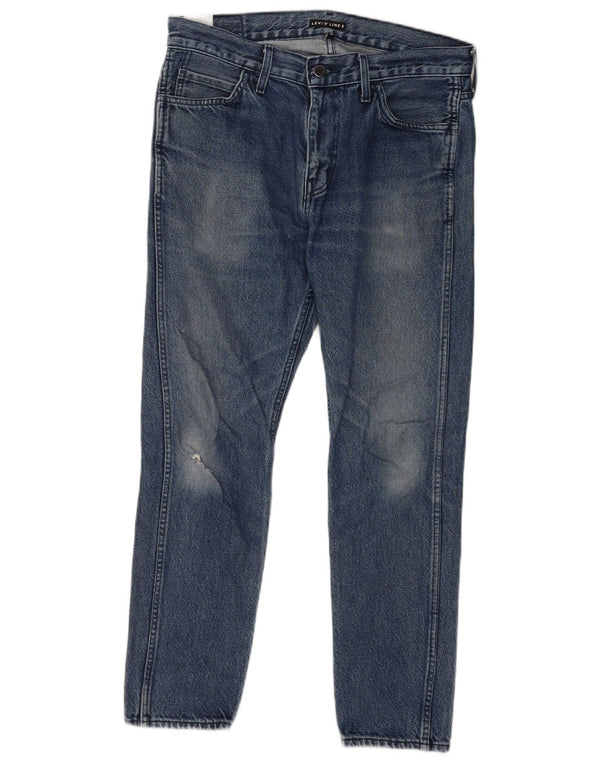 Levi's Mens Line 8 Slim Jeans W32 L30 Blue Cotton