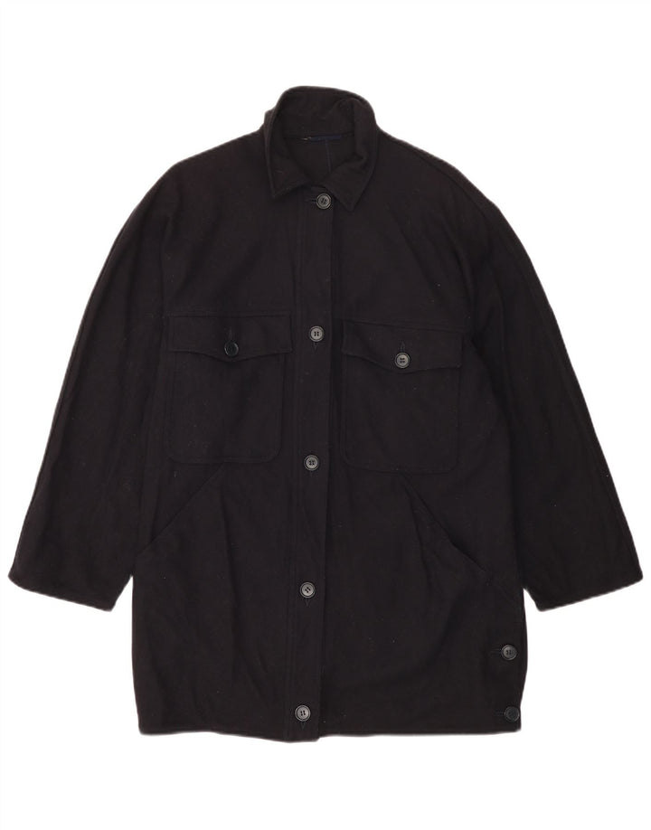 Al Duca D'Aosta Womens Overcoat UK 14 Medium Navy Blue