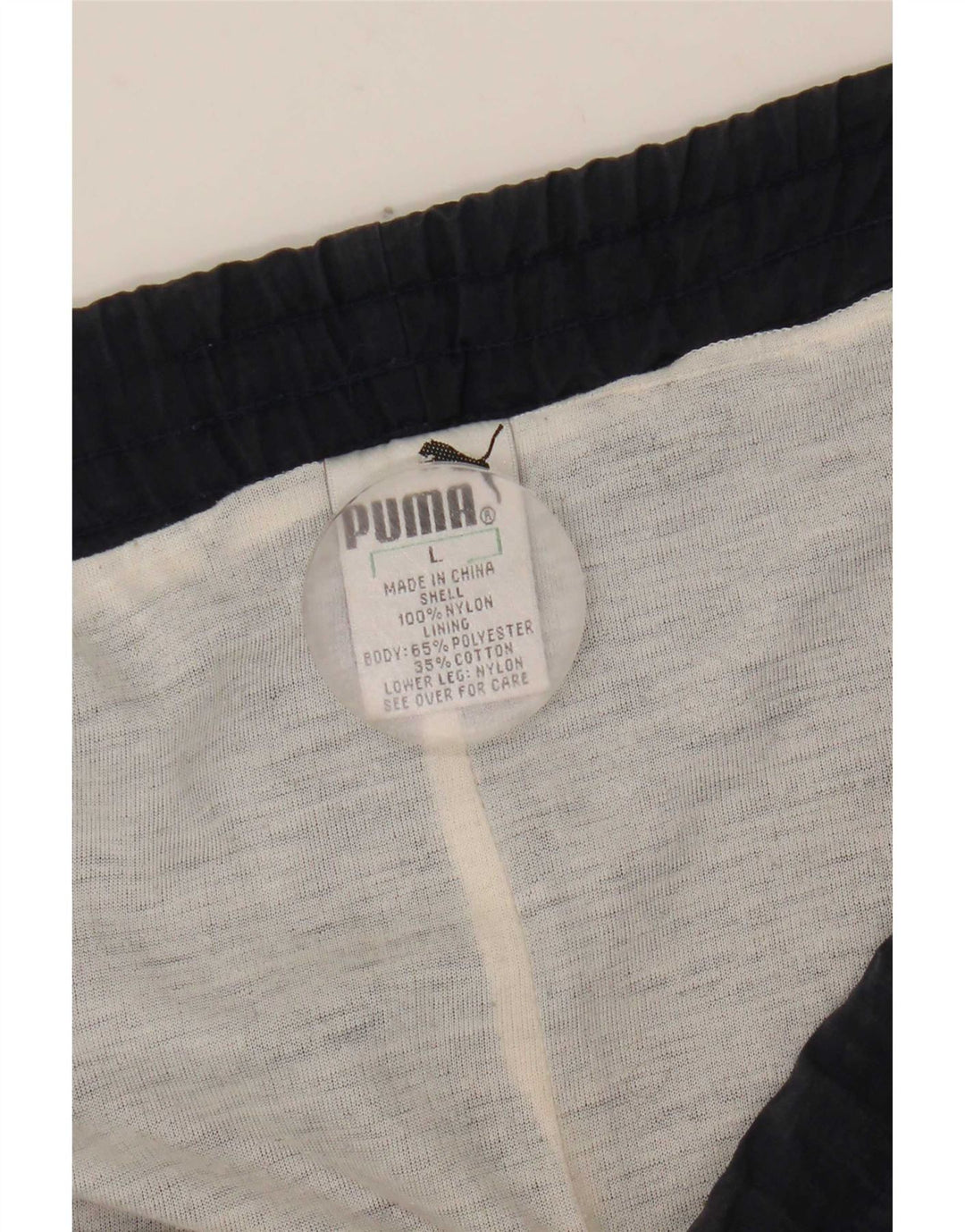Puma Mens Tracksuit Trousers Large  Navy Blue Nylon