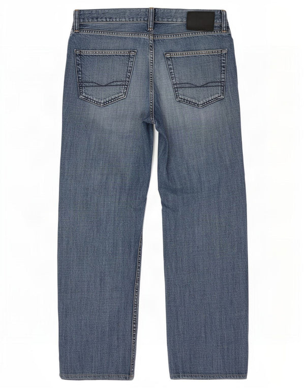 Hugo Boss Mens Straight Jeans W34 L29 Blue Cotton