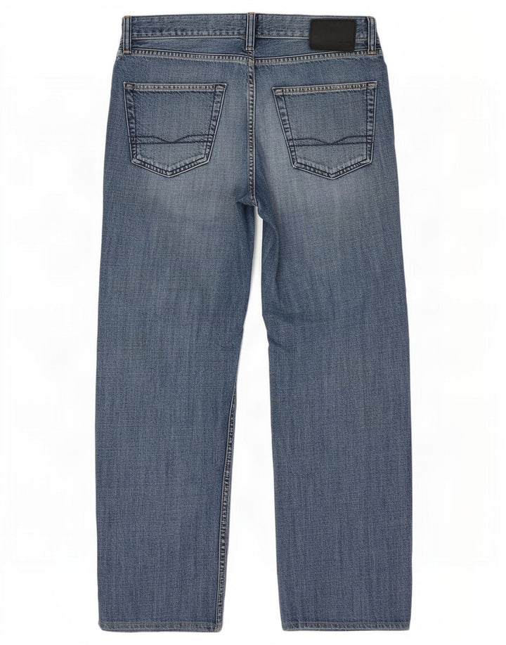 Hugo Boss Mens Straight Jeans W34 L29 Blue Cotton