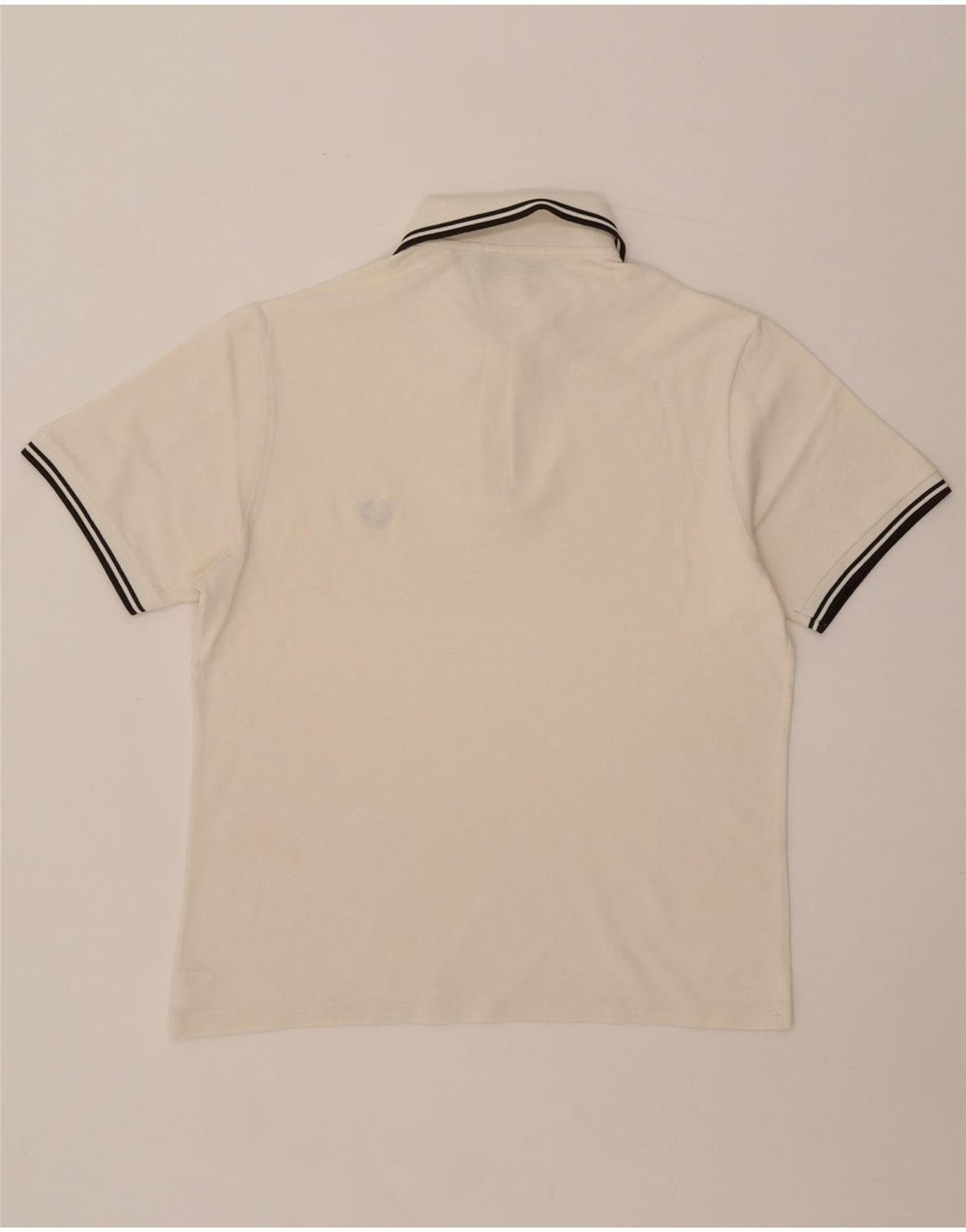 Fred Perry Mens Polo Shirt Medium White Cotton