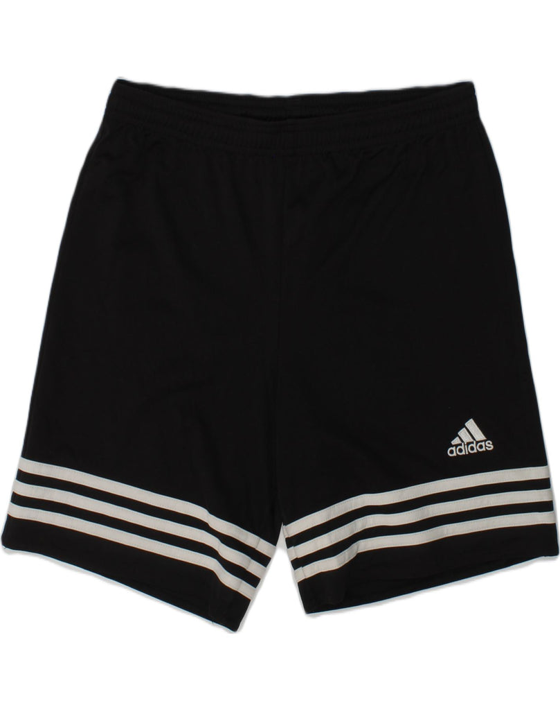 ADIDAS Boys Sport Shorts 11-12 Years Black Polyester | Vintage Adidas | Thrift | Second-Hand Adidas | Used Clothing | Messina Hembry 