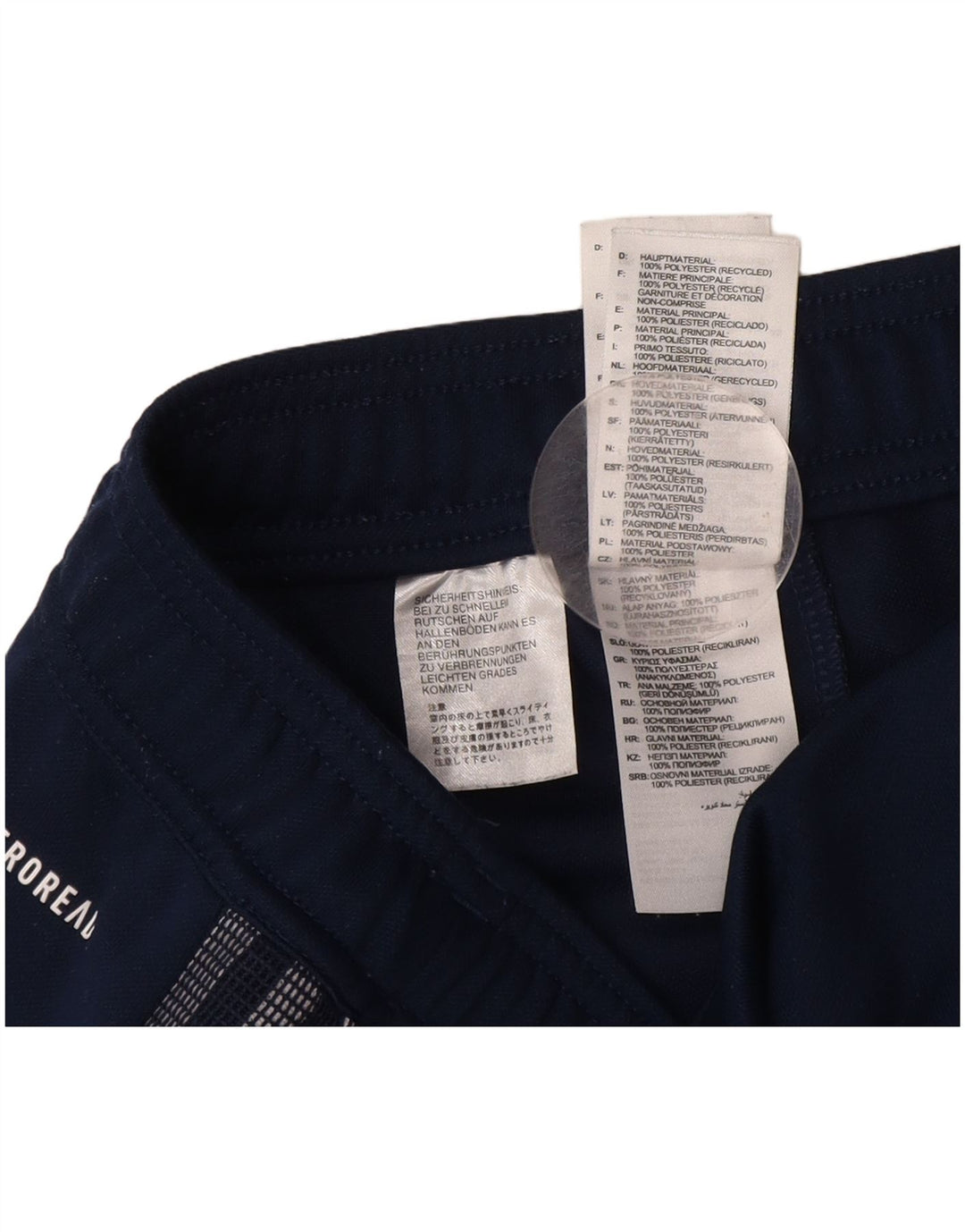 Adidas Mens Aeroready Tracksuit Trousers Large Navy Blue Polyester