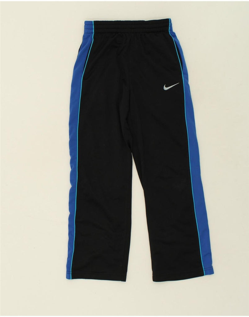 NIKE Boys Dri Fit Tracksuit Trousers 10-11 Years Medium  Black Polyester | Vintage Nike | Thrift | Second-Hand Nike | Used Clothing | Messina Hembry 