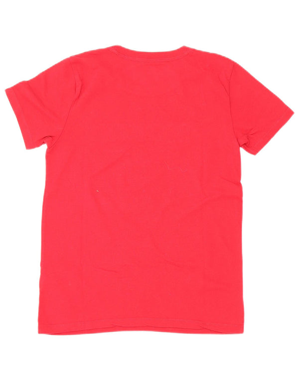 Hollister Womens Graphic T-Shirt Top UK 6 XS Red Cotton