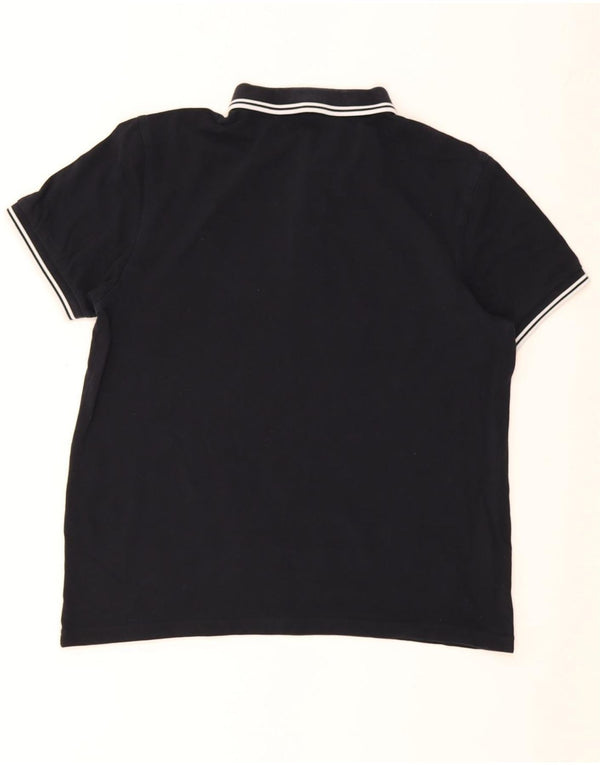 Fred Perry Mens Polo Shirt XL Navy Blue Cotton