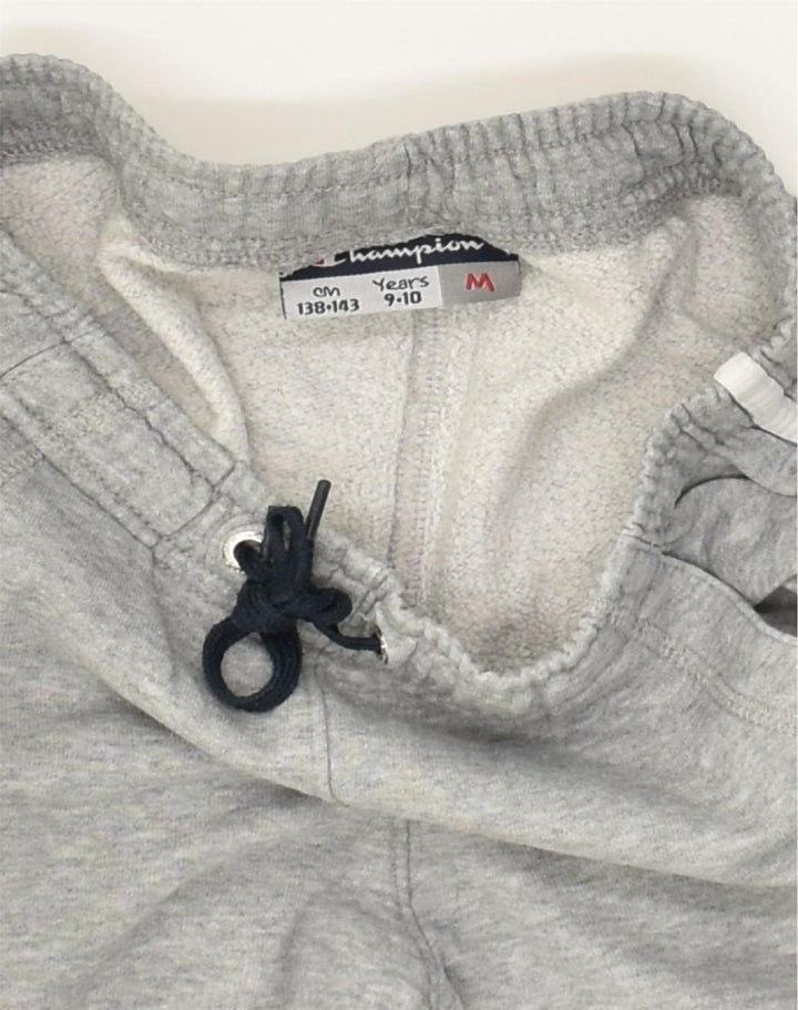 CHAMPION Boys Tracksuit Trousers Joggers 9-10 Years Medium Grey Cotton | Vintage Champion | Thrift | Second-Hand Champion | Used Clothing | Messina Hembry 