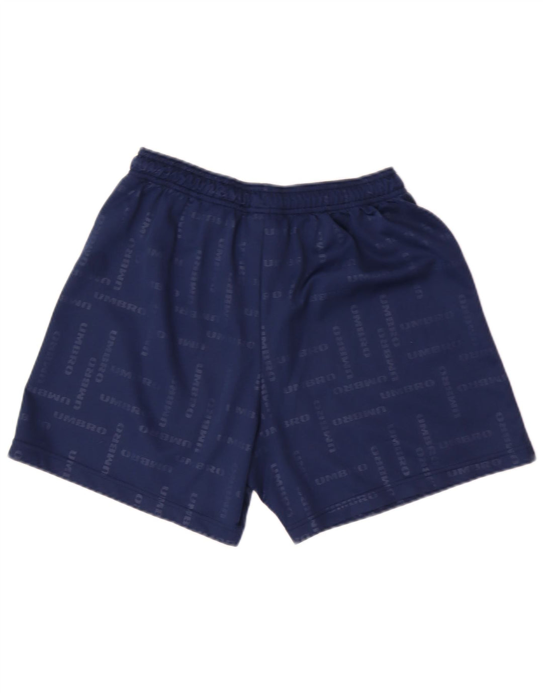 UMBRO Mens Graphic Sport Shorts Large Navy Blue Polyester