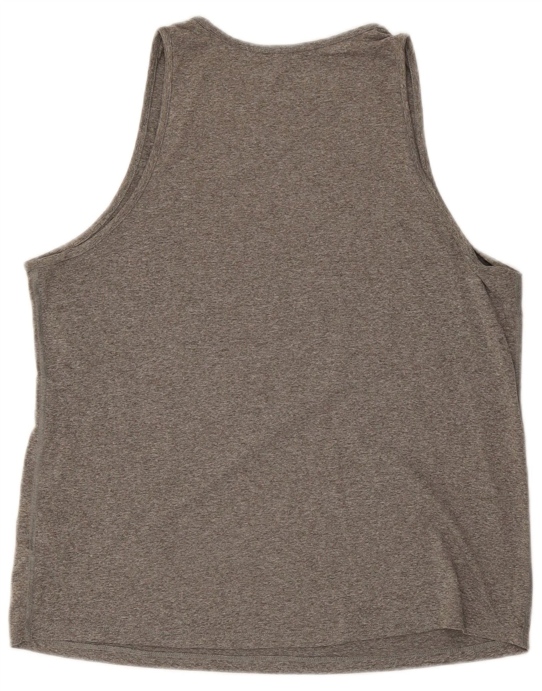 Nike Womens Dri Fit Graphic Vest Top UK 16 Large Grey Polyester