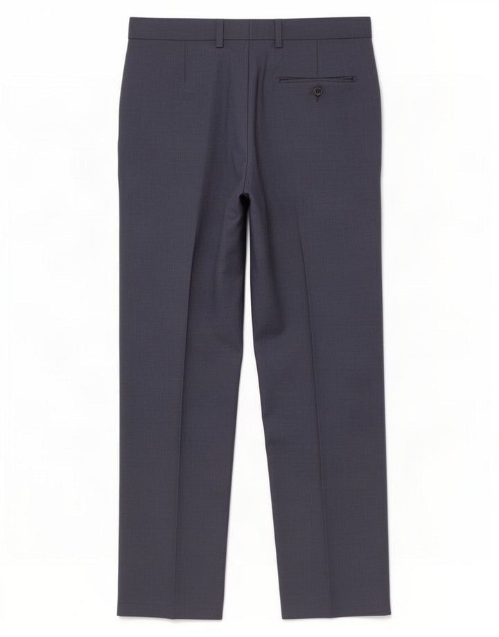 Marks & Spencer Mens Pegged Suit Trousers W32 L31 Navy Blue Polyester