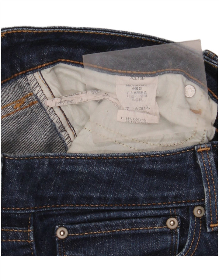 LEVI'S Womens Bold Curve Skinny Jeans W28 L34 Navy Blue Cotton