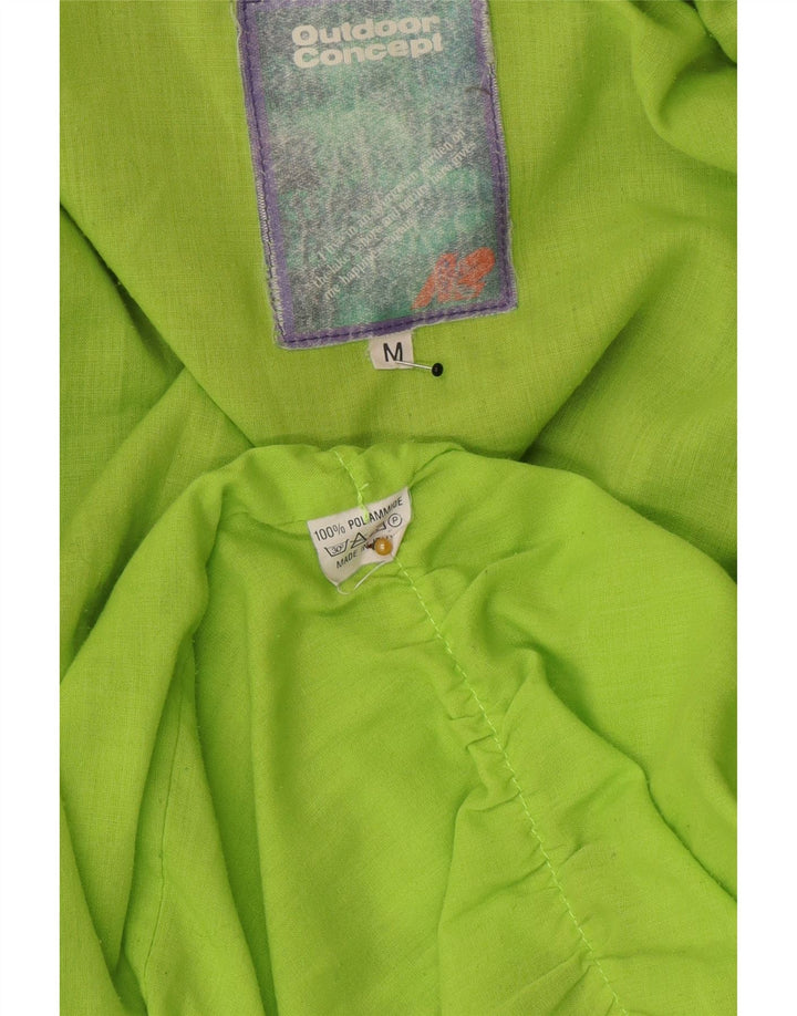 Vintage Mens Hooded Utility Jacket UK 38 Medium Grey Colourblock Polyester