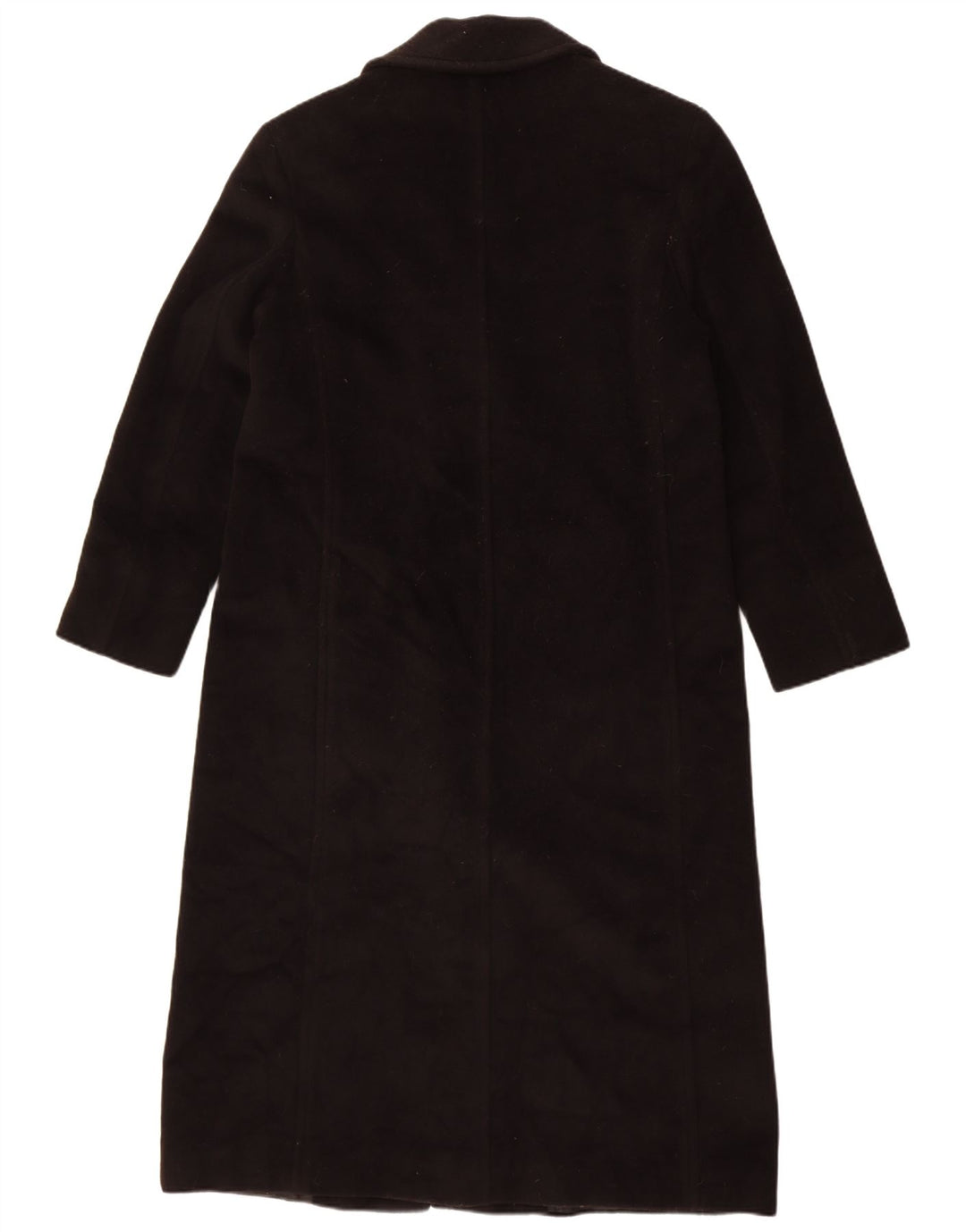 Max & Co. Womens Double Breasted Coat UK 12 Medium Black Virgin Wool