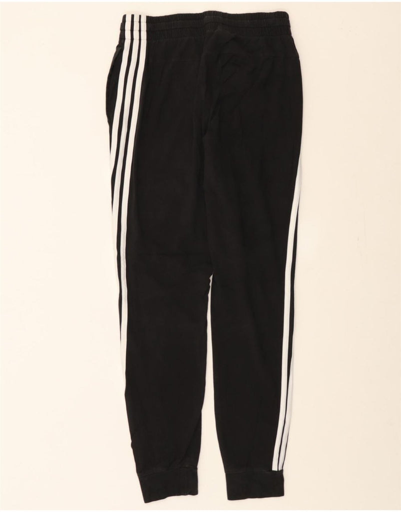 ADIDAS Womens Tracksuit Trousers Joggers UK 8/10 Small  Black Cotton Vintage Adidas and Second-Hand Adidas from Messina Hembry 