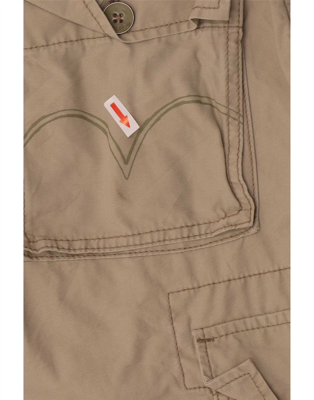 Levi's Mens Cargo Shorts Medium W32 Khaki Cotton