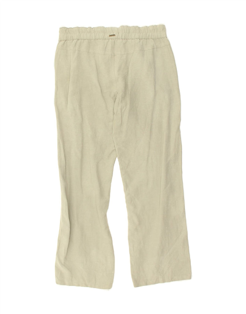 WOOLRICH Womens Easy Fit Chino Trousers Medium W30 L27 Beige Linen | Vintage Woolrich | Thrift | Second-Hand Woolrich | Used Clothing | Messina Hembry 