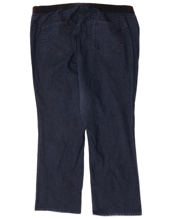 Autograph  Womens Straight Jeans UK 24 4XL W48 L32 Blue Cotton