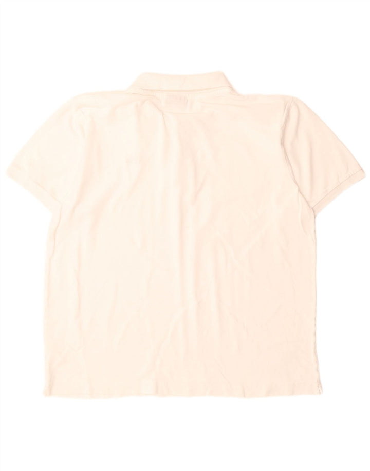 Kappa Mens Polo Shirt XL White Cotton