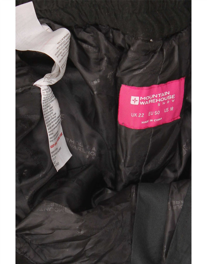 Mountain Warehouse Womens Ski Trousers UK 22 3XL Black Polyester
