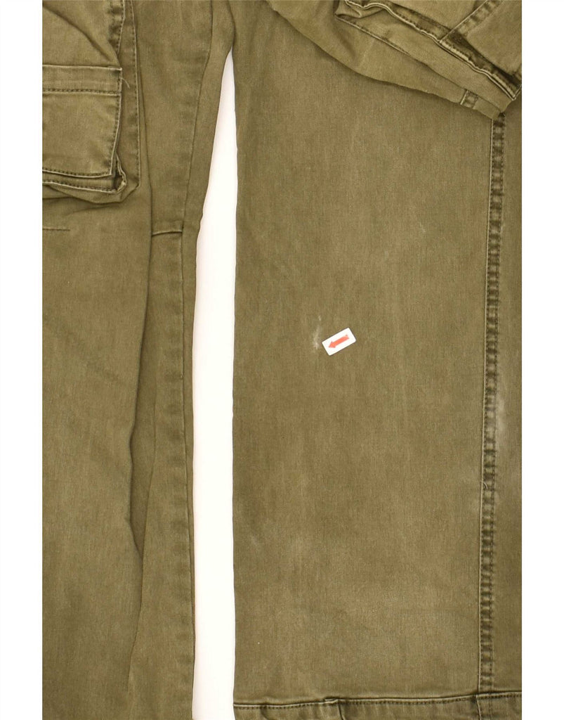 VINTAGE Mens Straight Cargo Trousers IT 46 Small W29 L33 Khaki Cotton Vintage Vintage and Second-Hand Vintage from Messina Hembry 